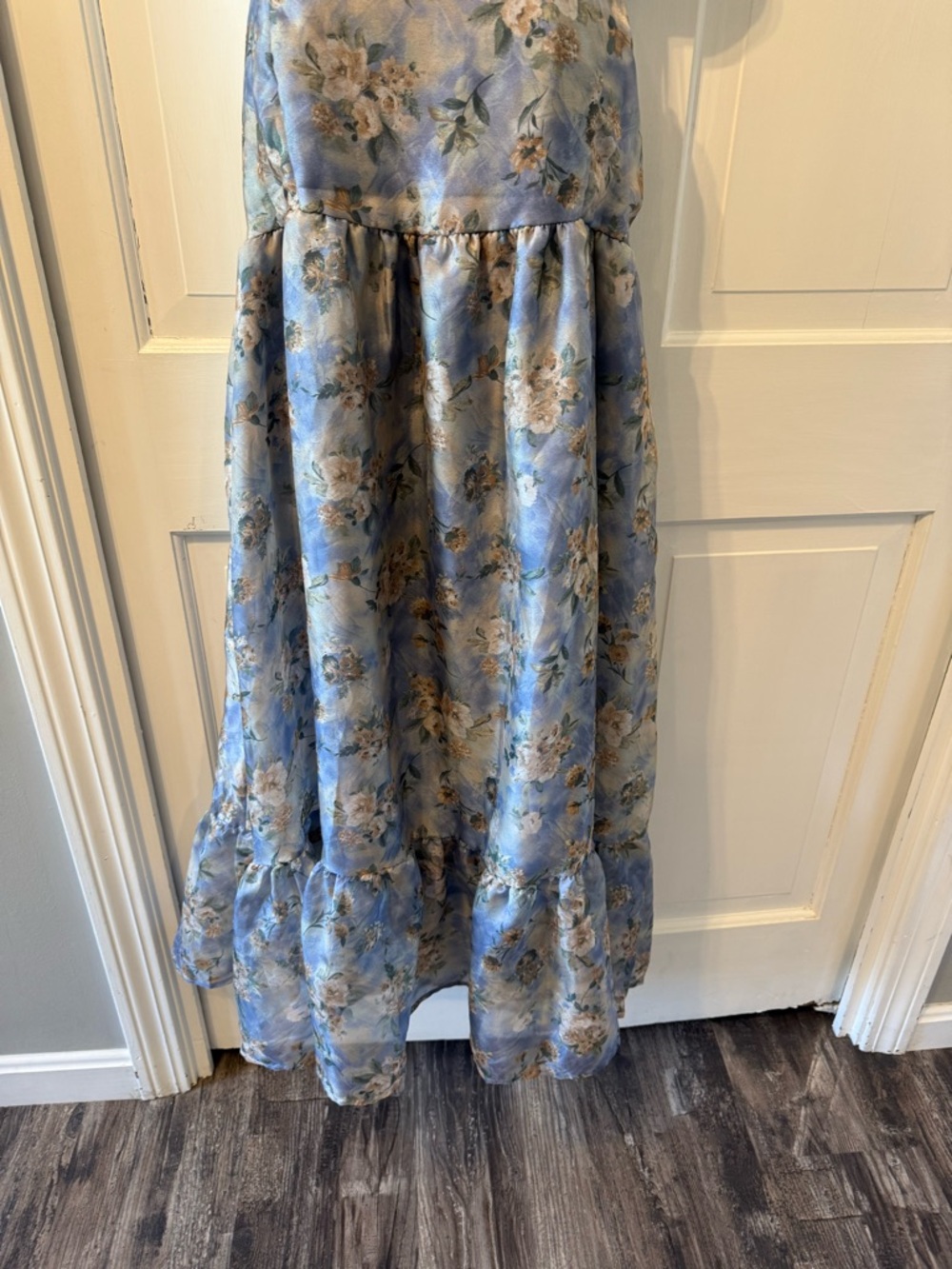 wild fable Blue Floral Tiered Sun Dress - Picture 2 of 6